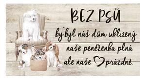 Bohemia Gifts Obrazek dekoracyjny - Psie serce