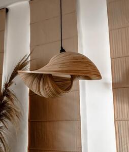 Lampa wisząca Bamboo Elle - bambusowa muszla, S