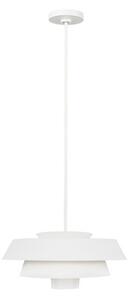 Biała lampa wisząca Brisbin - potrójny klosz, modern classic