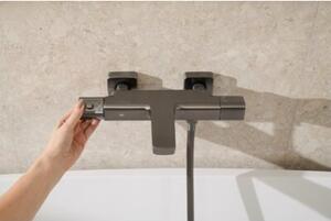 Bateria wannowa natynkowa KFA ARMATURA Malaga 5754-010-61 Szary metaliczny