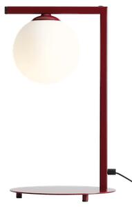 Lampa biurkowa Zac RED WINE, limitowana kolekcja Artera Colours - szklany klosz