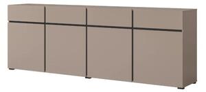 Komoda CROSS 4D4S 225cm congo/czarna