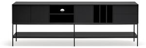 Czarna szafka pod TV 220x74x45 cm Platt – Teulat