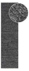 Ciemnoszary chodnik z mieszanki wełny tkany ręcznie 60x230 cm Minerals – Flair Rugs