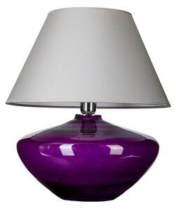 Elegancka lampa stołowa Madrid Violet - 4concepts - szklana, fioletowa