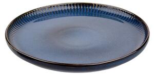 Altom Porcelanowy talerz deserowy Reactive Stripes niebieski, 20,5 cm