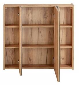 Szafka łazienkowa CAPRI 843 80 cm dąb z lustrem