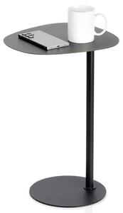 Stolik kawowy metalowy czarny 35x25x53 cm