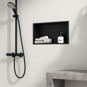 Półka łazienkowa wnękowa HYDROSAN IGA-BL-60X30X7 Czarny mat 60x30x7 cm