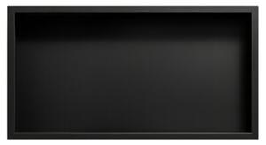 Półka łazienkowa wnękowa HYDROSAN IGA-BL-60X30X7 Czarny mat 60x30x7 cm