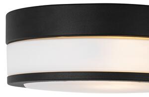 Zewnetrzna Klasyczna lampa sufitowa zewnętrzna czarna 23 cm IP44 - Flavi Oswietlenie zewnetrzne