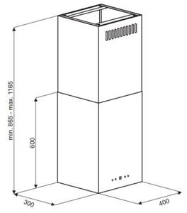 Okap VDB Cube W Inox