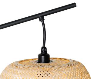 Zewnetrzna Orientalna zewnętrzna lampa podłogowa bambusowa IP44 - Carlos Oswietlenie zewnetrzne