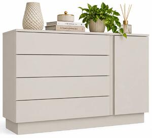 Kaszmirowa elegancka komoda z 4 szufladami i szafką H2-W74