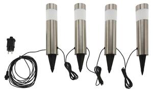 ProGarden Lampy ogrodowe LED, 4 szt., 6,3x37,5 cm