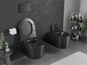 Mexen Sofia miska wc Rimless Tornado, czarna mat - 3354XX85T