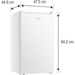 Lodówka GORENJE RB39EPW4 84.2cm Biała