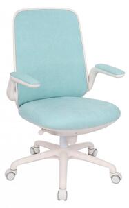Krzesło biurowe Easy młodzieżowe, biało-szare, idealne do biura i pokoju dziecka