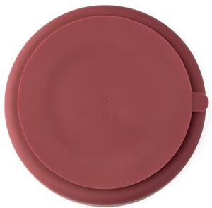 Talerz ECO RASCALS Trójdzielny Bordowy