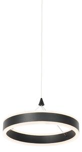 Lampa wisząca czarna 30 cm z 3-stopniowym ściemnianiem LED - Lyani Oswietlenie wewnetrzne