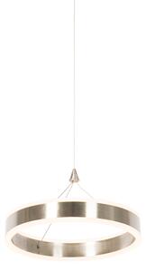 Stalowa lampa wisząca 30 cm z 3-stopniowym ściemnianiem LED - Lyani Oswietlenie wewnetrzne