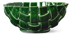Ferm Living - Plait Miska Ø24 Emerald Zielony