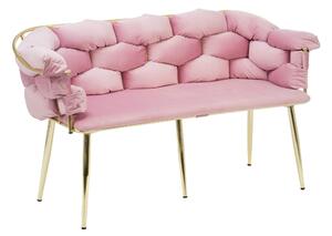 Sofa glamour / różowy welur CHIC