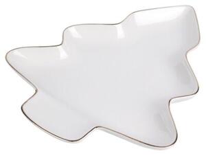 Talerz porcelanowy choinka 20x16,5 cm