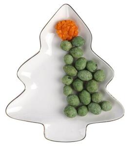 Talerz porcelanowy choinka 20x16,5 cm