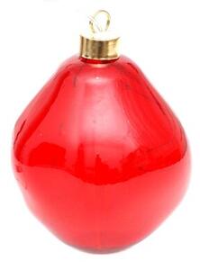Bombka CHRISTMAS DECORATION Kropla 10 cm Czerwony