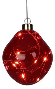 Bombka CHRISTMAS DECORATION Kropla 10 cm Czerwony
