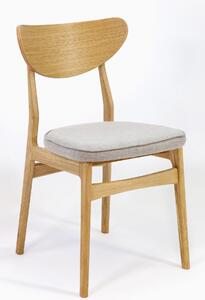 Krzesło dębowe tapicerowane gięte NK-48