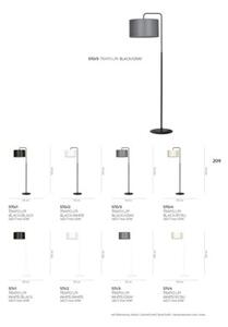 Lampa stojąca podłogowa Emibig 1xE27 60W TRAPO LP1 BLACK / ECRU 570/4