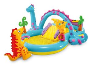 Wodny plac zabaw Dinoland zjeżdżalnia 302x229x112 cm INTEX 57135