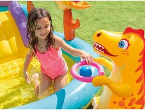 Wodny plac zabaw Dinoland zjeżdżalnia 302x229x112 cm INTEX 57135