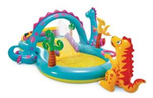 Wodny plac zabaw Dinoland zjeżdżalnia 302x229x112 cm INTEX 57135