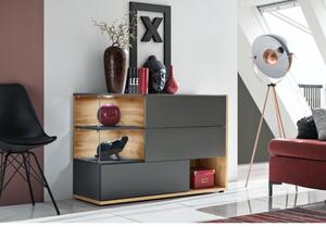 Komoda SILK 120 antracyt
