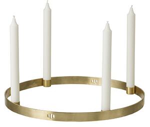 Ferm Living - Circle Świecznik Small Brass