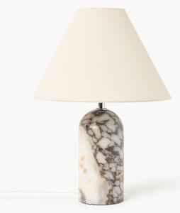Lampa stołowa z podstawą z marmuru Calacatta Viola Gia