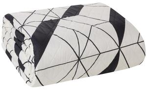 Narzuta EUROFIRANY Geo 01 200 x 220 cm Jasnokremowo-czarny