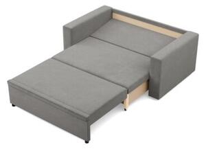 Sofa dwuosobowa, BLOM, velvet, 148x87x90 cm, jasny szary | TYLETEGOTU