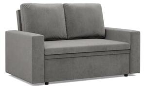 Sofa dwuosobowa, BLOM, velvet, 148x87x90 cm, jasny szary | TYLETEGOTU