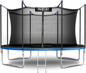 Trampolina ogrodowa 374cm 12ft drabinka siatka wew. Neo-Sport