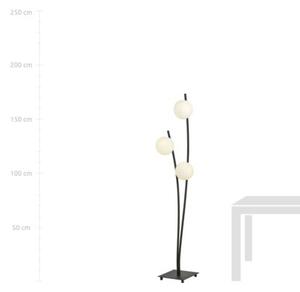 Lampa stojąca podłogowa Emibig 3xE14 40W HUNTER LP3 BLACK/OPAL 1102/LP3
