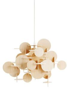 Lampa Wisząca Normann Copenhagen, beżowy, salon, drewno