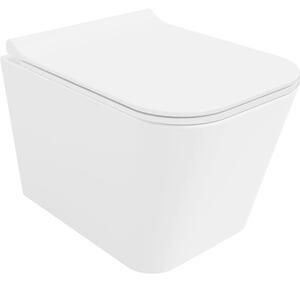 Mexen Teo miska wc Rimless z deską wolnoopadającą slim, duroplast, biała połysk - 30850700