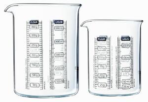 Zestaw szklanych miarek Pyrex, 2 szt., 0,25 l +0,5 l