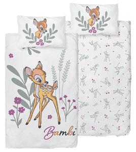 Pościel dziecięca do łóżeczka Bambi KwiatowyŚwiat, 100 x 135 cm, 40 x 60 cm
