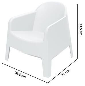 Fotel ogrodowy FERNE Milane FMIK777-S449 Biały