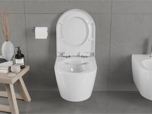 Mexen Carmen miska wc Rimless z deską wolnoopadającą twarda, duroplast, biała połysk - 30880200